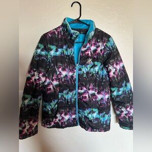 Zero Xposur Size Large 14 Winter Jacket Outerwear Mid-Length Blue girl